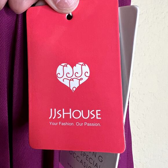 JJ'S House A-line Dress Women Sz 10 Orchid V-Neck Bridesmaid Party Prom NEW - Picture 13 of 13